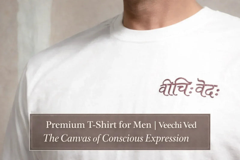 Premium T-Shirt for Men | Veechi Ved – The Canvas of Conscious Expression