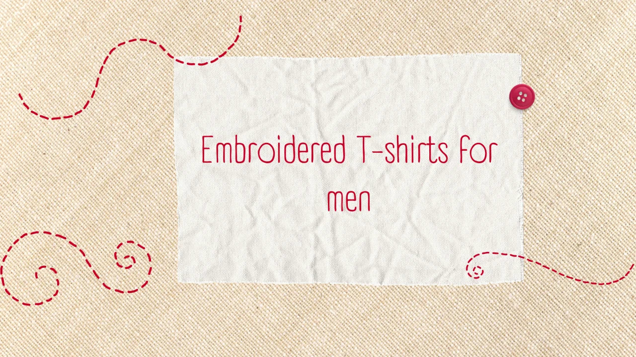 Embroidered T Shirt Mens – The Samskrit Weave of Wisdom by VeechiVed