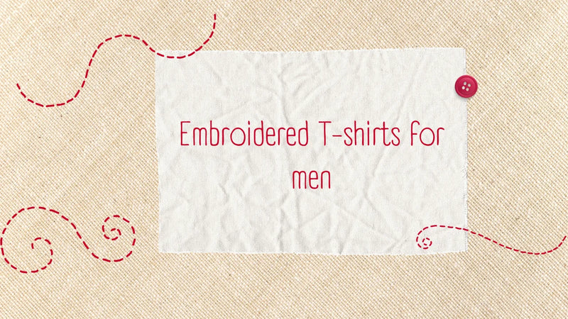 Embroidered T Shirt Mens – The Samskrit Weave of Wisdom by VeechiVed