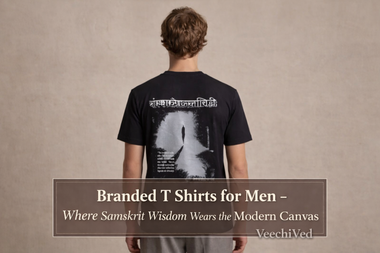Branded T Shirts for Men - Where Samskrit Wisdom Wears the Modern Canvas | VeechiVed