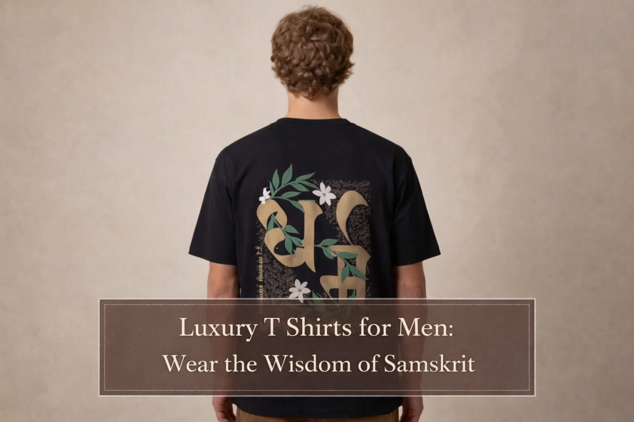 Luxury T Shirts for Men: Wear the Wisdom of Samskrit