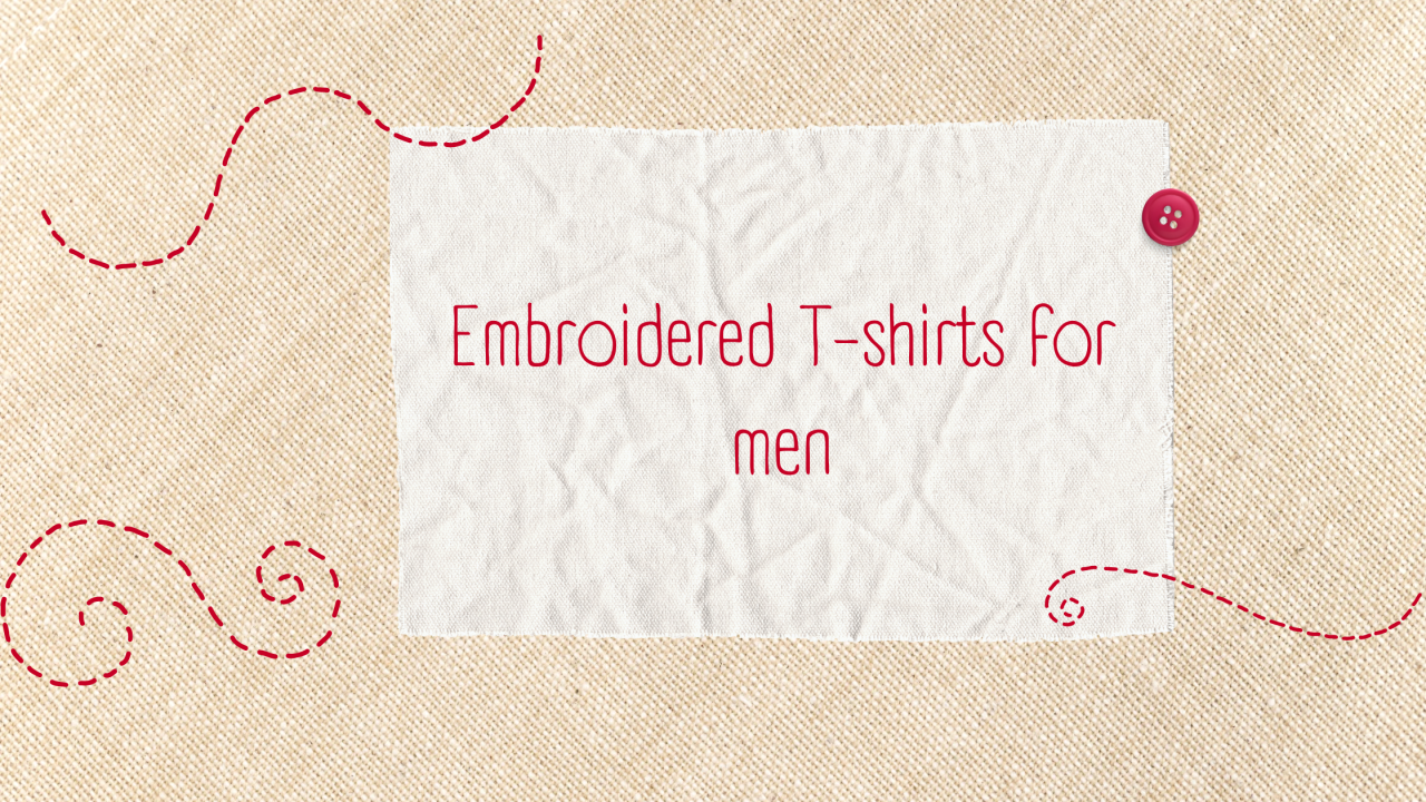 Embroidered T Shirt Mens – The Samskrit Weave of Wisdom by VeechiVed